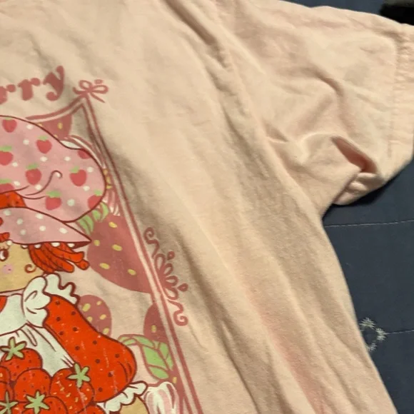 Strawberry Shortcake Women's Light Pink Graphic Tee - Picture 3 of 5